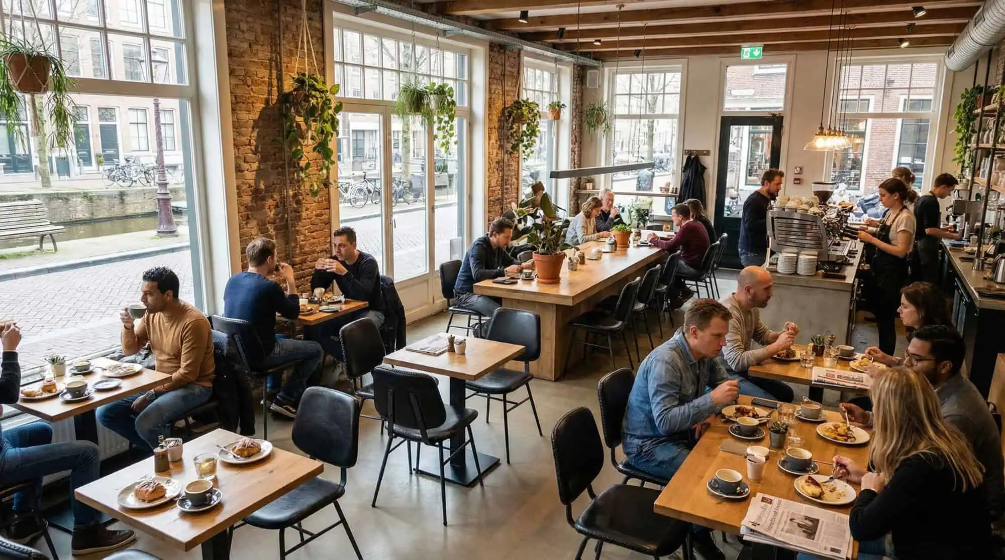 Miles Retro Gastronomiestühle in Schwarz