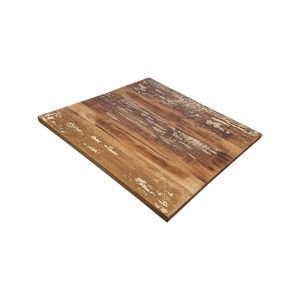 Super-Seat | Tischplatten aus Massivholz im Vintage-Stil | Rustikale quadratische Holzplatten mit robustem Finish, in verschiedenen Brauntönen. | Catering Möbel