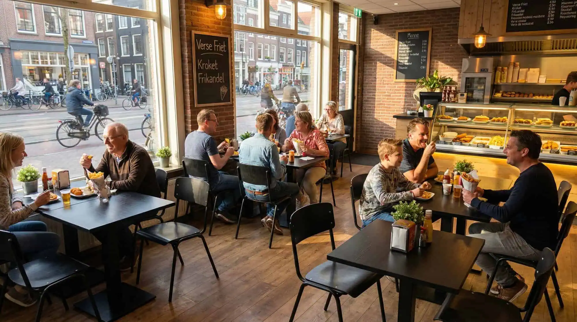 Super-Seat | Vanitas vintage school chairs black in café Schwarze Metallstühle, Holztische; große Fenster, hell und gemütlich. | Catering Möbel