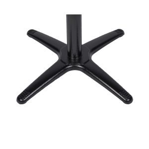 Super-Seat | Bistro (Terrasse) Tischgestelle schwarz | Schwarze Metall-Tischplatten in X-Form, auf einer Platte montiert, für Terrassentafeln geeignet. | Horecameubilair