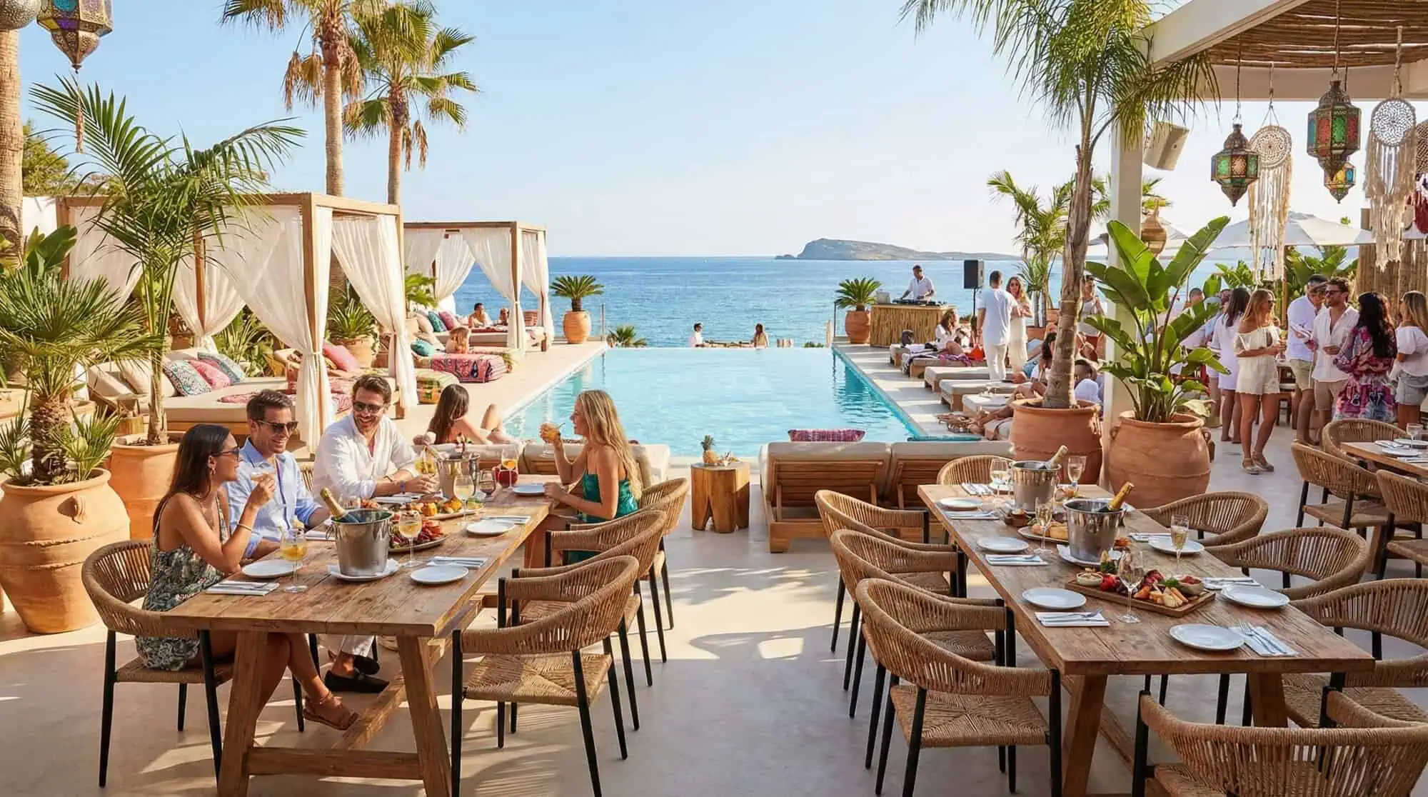 Geflecht-Terrassenstuhl Prag mit Armlehne – stapelbar