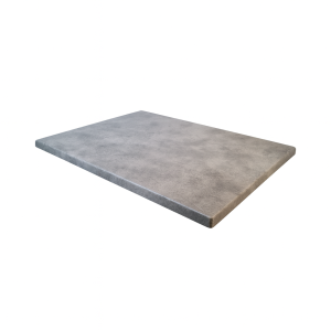 Super-Seat | Werzalit-Terrassentischplatten Schiefer 120x70cm | Grijze, gladde rechthoekige tafelblad met afgeronde randen, ideaal voor buiten. | Horecameubilair