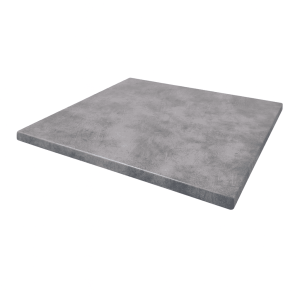 Super-Seat | Werzalit Gastronomie Terrassentischplatten Schiefer 70x70cm | Grijze, rechthoekige werzalit tafel met lichte textuur. | Horecameubilair