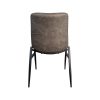 Super-Seat | Stuhlbeschreibung | Schwarze Metallbeine und ein dunkler, gepolsterter Sitz. Minimalistisches Design für das Gastgewerbe. | Catering Möbel