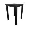 Super-Seat | Die Parker schwarz Café-Gastronomie Stehtische 80x80cm | Zwarte Holztafel mit vier richtigen Potenzen, ideal für Cafés. | Horecameubilair