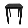 Super-Seat | Die Parker Schwarz Café-Gastronomie Stehtische | Schwarzer Tisch mit einer 80 x 80 cm großen Platte, elegant und elegant. | Horecameubilair