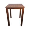Super-Seat | Der Parker braune Café-Gastronomie Stehtisch 120x80cm | Brauner Holztisch, rechtwinklig, Café-Stil. | Horecameubilair
