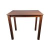 Super-Seat | Der Parker braune Café-Gastronomie Stehtisch | Donker Hout, viereckig, ideal für Cafés, elegant und funktional. | Horecameubilair