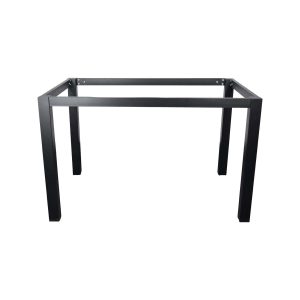 Super-Seat | Rechteckige Tischgestelle schwarz 76x116cm | Schwarzer, rechtwinkliger Metallrahmen mit sichtbaren Schutztüren für die Tischplattenbedeckung. | Horecameubilair