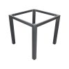 Super-Seat | The Square Tischgestelle schwarz 76x76cm | Schwarzer Metall-Industrierahmen mit vier Beinen für die Tischplatte. | Catering Möbel