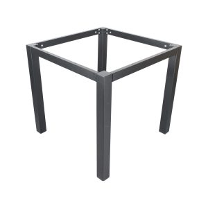 Super-Seat | Schwarzer Metalltisch mit quadratischem Rahmen 76 x 76 cm, minimalistisches Design, rechteckige Beine |. | Horecameubilair