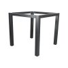 Super-Seat | The Square Tischgestelle schwarz 76x76cm | Schwarzer Metallrahmen mit vier Beinen, minimalistisches Design, Befestigungsschrauben. | Catering Möbel