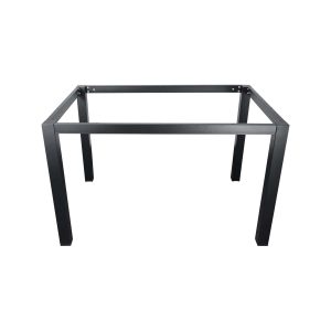 Super-Seat | Rechteckige Tischgestelle schwarz 76x116cm | Schwarze Metalltafel mit vier richtigen Potenzen und industriellem Design. | Horecameubilair