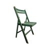 Super-Seat | De Verde Vintage Holzklappstuhl Grasgrün | Grasgrüner Holzklappstuhl mit Vintage-Look und weißem Hintergrund. | Catering Möbel