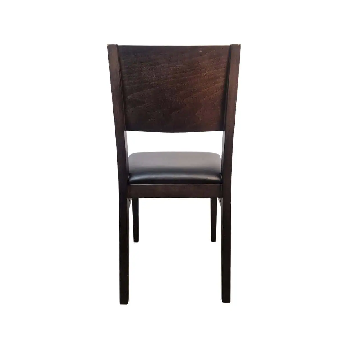 Super-Seat | The Jameson Bistro Chairs | Dunkles Holz, schwarzes Leder, schlanke Rückenlehne und Beine für einen funktionalen Look. | Catering Möbel