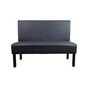 Super-Seat | Die Lisa Horeca Eetbank Bistro Zwart - 120cm | Obwohl es sich nicht um eine Bank mit rechtwinkligem Design und vier Möglichkeiten handelt, ist es ein tolles Design. | Horecameubilair