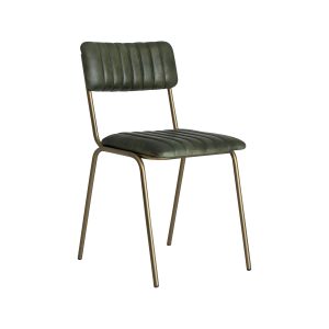 Super-Seat | The Aviator hospitality chairs gold frame vintage green | Grüne Vintage-Stühle mit goldenem Rahmen; gerippte Polsterung und schlanke Beine. Minimalistisch und elegant. | Catering Möbel