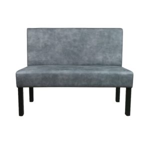 Super-Seat | Lisa Horeca Eetbank Bistro Vintage | Grüner Velours, hohe Decke, schwarzer Metalltopf, 120 cm Pinzettenbank. | Horecameubilair