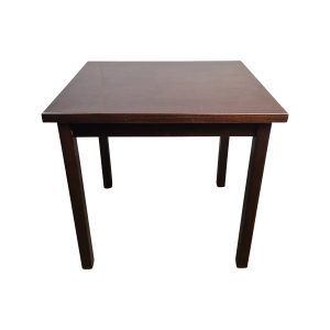 Super-Seat | Die Essex Holz-Gastronomietische 80x70cm | Donkerbruin, vierkantige Holztafel mit vier Potenzen, geliebt von hout. | Horecameubilair