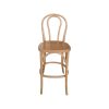 Super-Seat | The Vienna Thon No 18 Holzbarhocker Braun | Lichtbruine houten barstoel met gebogen rugleuning en vier poten, klassiek design. | Horecameubilair