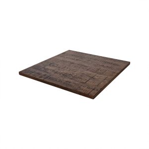 Super-Seat | Die Vintage Mango-Holz Tischplatten R'dam 70x70cm | Graue Mangoholz-Tischplatte mit rustikaler Struktur und leichtem Holz. | Horecameubilair