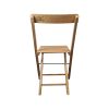 Super-Seat | Ein BKG Vintage Holz-Klappstuhl in hellbraun | Helles Holz-Klapstoel, Lattenrost/Rugleuning, „BKC“-Gravur. | Horecameubilair