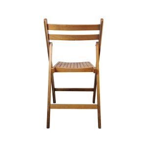 Super-Seat | Ein Classico Vintage Holz-Theaterklappstühle Braun | Brauner Holztisch mit Lattenrost, Metallscharnieren, klassisches Vintage-Design. | Horecameubilair