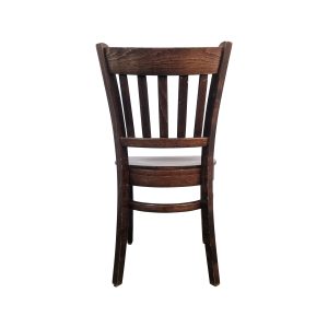 Super-Seat | Der Richmond Vintage Holzcaféstuhl dunkelbraun | Donkerbruine hat einen Caféstuhl mit Lattenrost und gebogenem Potentiometer. | Horecameubilair