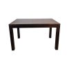 Super-Seat | The Oxford vintage wooden café tables 130x180cm | Dunkelbrauner rechteckiger Holztisch mit geraden Beinen, Massivholz. | Catering Möbel