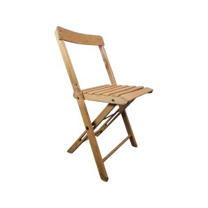 Super-Seat | Ein BKG Vintage Holz-Klappstühle hellbraun | Lichtbruine houten klapstoel met lattenzitting en rugleuning, volledig van hout. | Horecameubilair