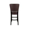 Super-Seat | The Lisa Rome Horeca Barkrukken Donkerbruin | Donnerbruine, hohe Barschkraft mit gesoffenem Zitting und Rugleuning, kein Potenzial. | Horecameubilair