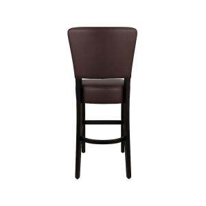 Super-Seat | The Lisa Rome Horeca Barkrukken Donkerbruin | Donnerbruine, hohe Barschkraft mit gesoffenem Zitting und Rugleuning, kein Potenzial. | Horecameubilair