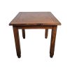 Super-Seat | The Stonemill Vintage Holztische 80x80cm Quadratischer Holztisch mit sichtbaren Gebrauchsspuren, Naturholz, stabile vier Beine. | Catering Möbel