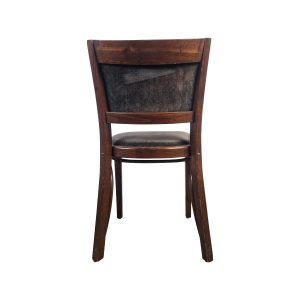 Super-Seat | The Stonemill vintage wooden chairs | Dunkelbraune Holzstühle mit geschwungener Rückenlehne und gepolsterter Sitzfläche, zeitlos elegant. | Catering Möbel