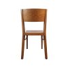 Super-Seat | The Arden Hutten Design-Holzstühle | Warm houten stoel met licht gebogen rugleuning, vlakke zitting, volledig massief hout. | Horecameubilair
