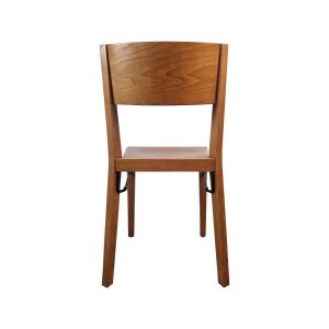 Super-Seat | The Arden Hutten Design-Holzstühle | Warm houten stoel met licht gebogen rugleuning, vlakke zitting, volledig massief hout. | Horecameubilair