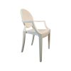 Super-Seat | Die Kartell Victoria Ghost Armlehnstühle Weiß von Philippe Starck | Witte kunststof stoel, modern design, afgeronde rugleuning en armleuningen. | Horecameubilair