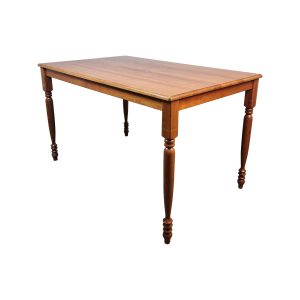 Super-Seat | Belvoir Retro Café-Tisch aus Holz 120x80cm | Rechteckiger Holztisch, glatte Oberfläche, naturfarben, vier gedrehte Beine. | Horecameubilair