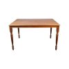 Super-Seat | The Belvoir Retro Café-Tisch aus Holz 120x80cm | Rechthoekige houten tafel, glad blad, vier gedraaide poten, natuurlijke houtkleur. | Horecameubilair
