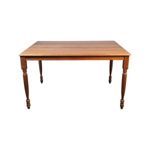 Super-Seat | The Belvoir Retro Café-Tisch aus Holz 120x80cm | Rechthoekige houten tafel, glad blad, vier gedraaide poten, natuurlijke houtkleur. | Horecameubilair