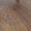 Super-Seat | Sofia Vintage-Thon-Caféstühle aus Holz mit Armlehne | Donker houten stoel met zichtbare nerf, ronde zitting en gebogen armleuning. | Horecameubilair