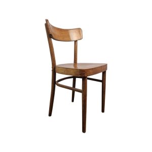 Super-Seat | The Bentley Vintage Holz-Kok-Caféstühle | Houten stoel, rechte poten, gebogen rugleuning, vlakke zitting, naturel houtkleur. | Horecameubilair