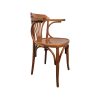 Super-Seat | The Nova Vintage Thon Armlehnstühle aus Holz Braun | Bruine houten armleunstoel met gebogen rugleuning, gladde zitting, schuine poten. | Horecameubilair