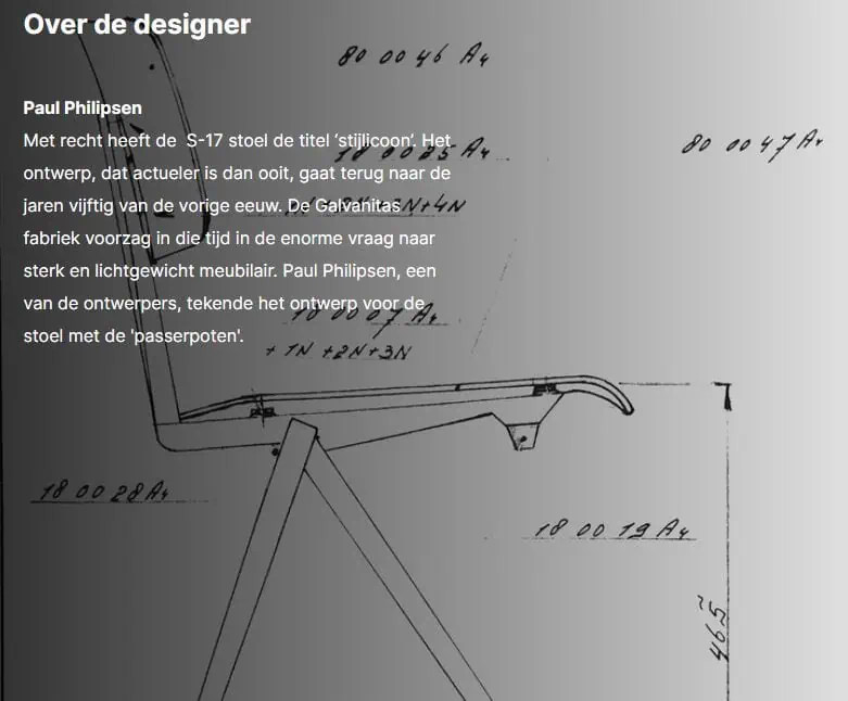 Super-Seat | Galvanitas S17 SC black brown carbonwood | Seitenansicht moderner Stuhl, schwarzes Stahlgestell, Sitz aus braunem Karbonholz, weißer technischer Text. | Catering Möbel