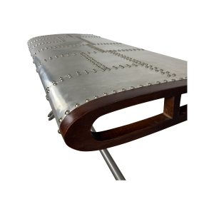 Super-Seat | The Navigator Vintage Beistelltisch Metall 178x75cm | Schwarzer Metalltisch mit Vintage-Look, Metallakzenten und industriellem Charakter. | Catering Möbel