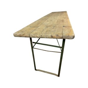 Super-Seat |Schwarzer und goldener Metalltisch mit schwarzem Rahmen, Platte 70 cm, fotografiert auf Weiß. | Catering Möbel