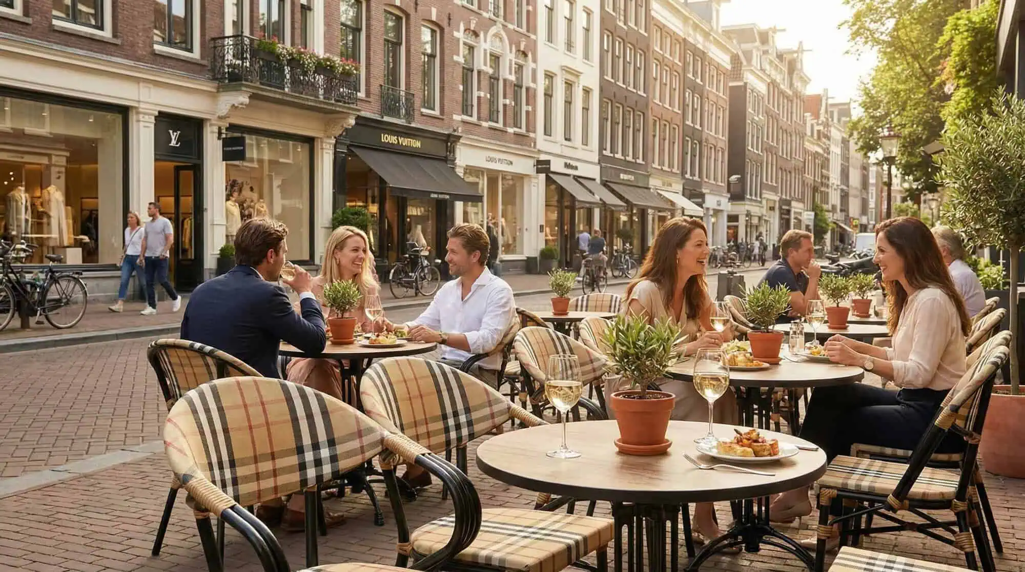 Burlen & Co. Gastronomie Terrassenstühle Karo – stapelbar