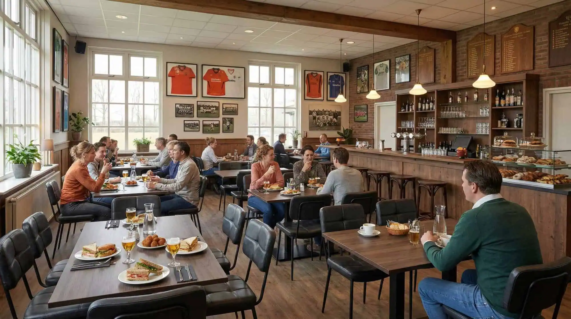 Gerlon Designstühle Vintage-Leder Schwarz