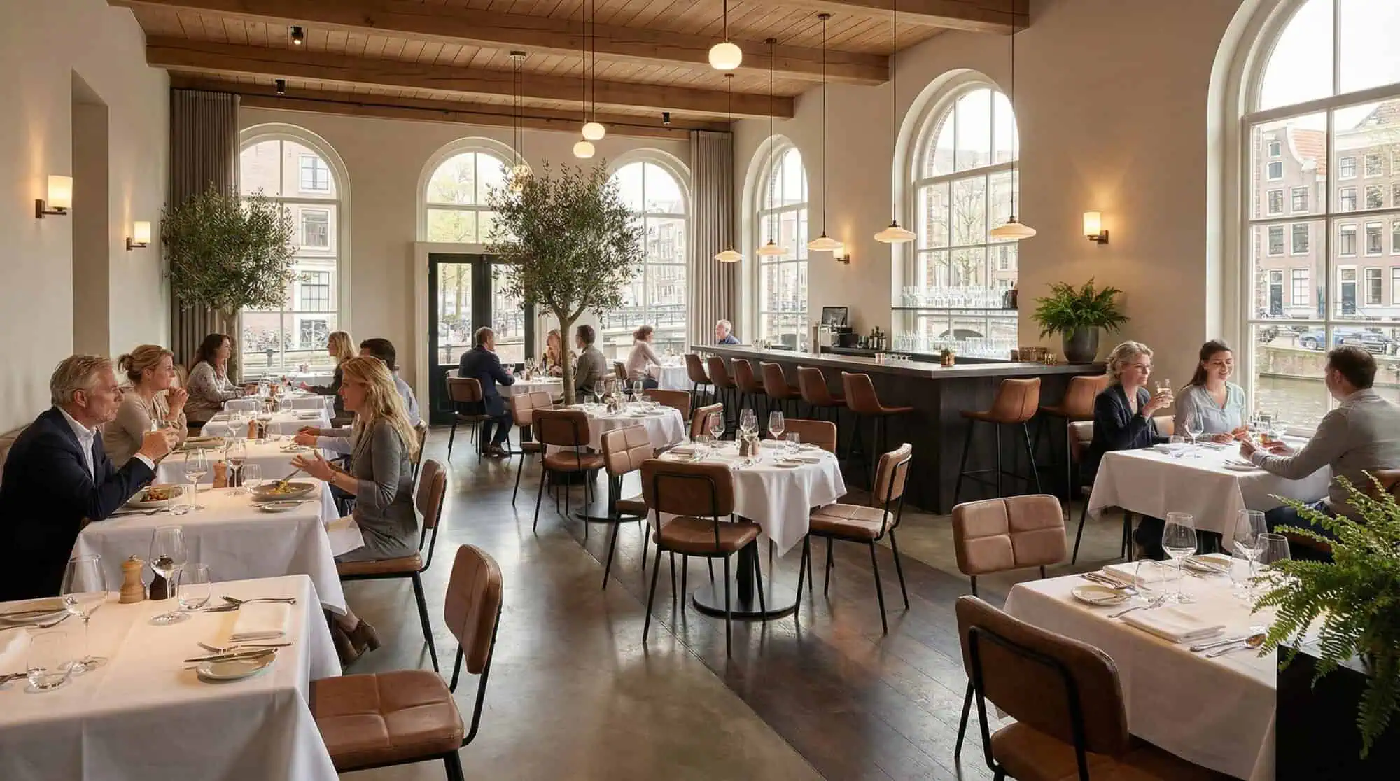 Gerlon Vintage Designerstühle mit Lederbezug in Cognac